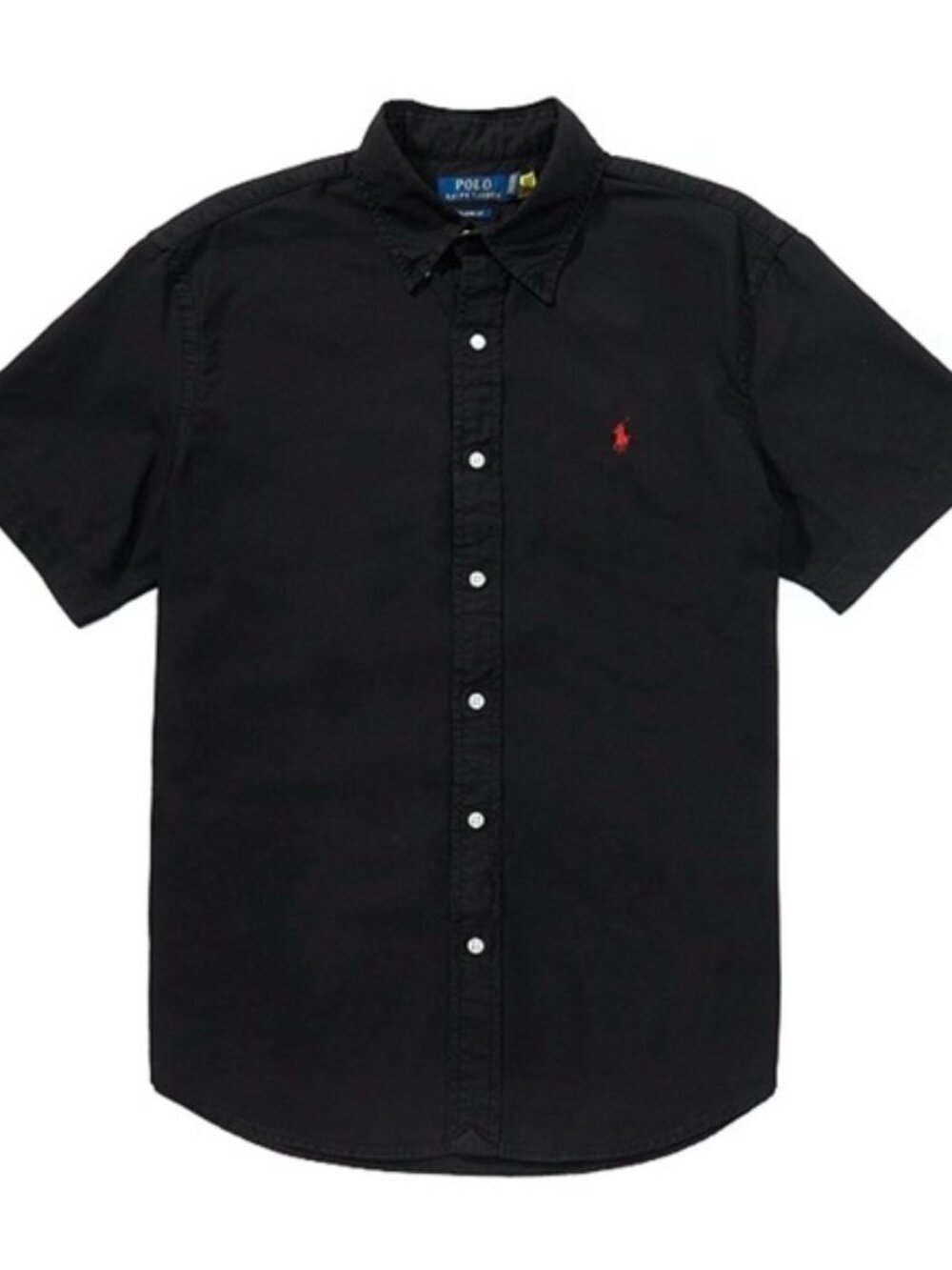 POLO 100% Cotton Garment Dyed Classic Fit Button Down Short Sleeve Shirt XXLARGE